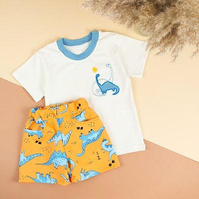 Комплект дитячий "Діно" шорти +футболка  фото